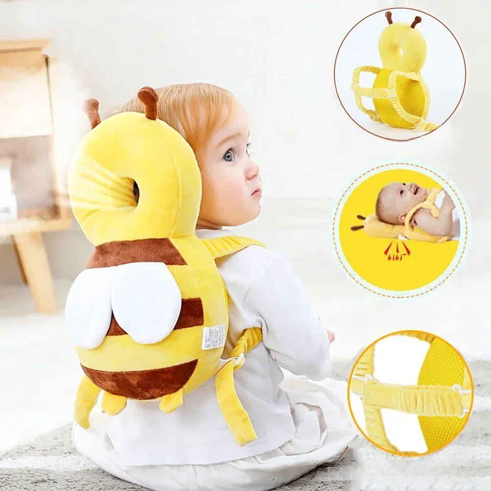 BabyHeadBackProtector™ - Jaune - Bébé Veut